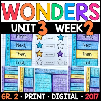 Preview of Wonders 2nd Grade Unit 3 Week 2: Mr. Putter and Tabby See the Stars with GOOGLE