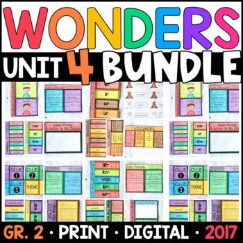 Preview of Wonders 2017 2nd Grade Unit 4 BUNDLE: Interactive Supplements with GOOGLE