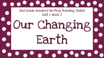 Preview of Wonders 2nd Grade Unit 4 Week 2 No-Prep Reading Slides