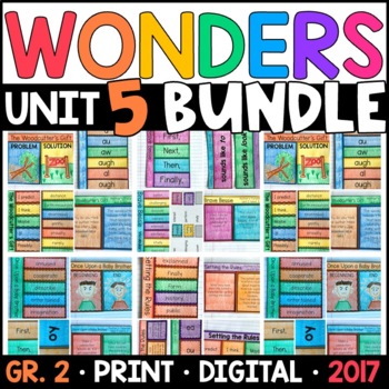 Preview of Wonders 2017 2nd Grade Unit 5 BUNDLE: Interactive Supplements with GOOGLE