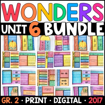 Preview of Wonders 2017 2nd Grade Unit 6 BUNDLE: Interactive Supplements with GOOGLE