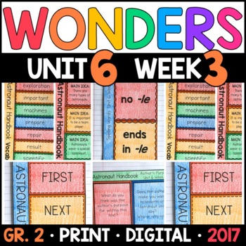 Preview of Wonders 2nd Grade Unit 6 Week 3: Astronaut Handbook Supplement with GOOGLE