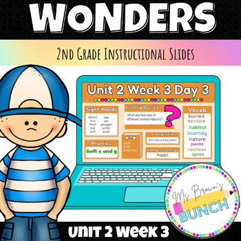 Preview of Wonders 2nd Instructional Slides (U2W3)