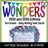 Wonders 3rd Grade 2020 & 2023 Daily Writing Task Cards Uni