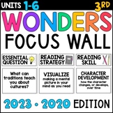 Wonders 3rd Grade Focus Wall Bulletin Board: 2023 AND 2020