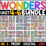 Wonders 2017 3rd Grade HALF-YEAR BUNDLE: Units 4-6 Supplem