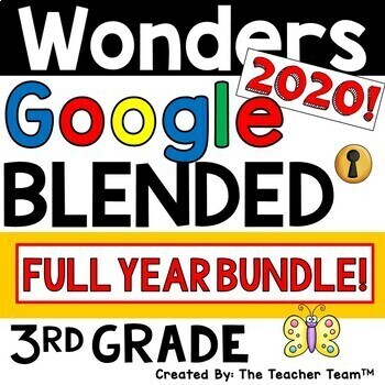 Preview of Wonders 3rd Grade Unit 1 - 6 Supplement 2020| Google Slides and Printable Bundle