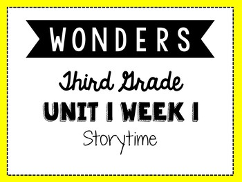 Preview of Wonders 3rd Grade Unit 1 Week 1