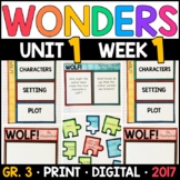 Wonders 3rd Grade, Unit 1 Week 1: WOLF! Supplements with G