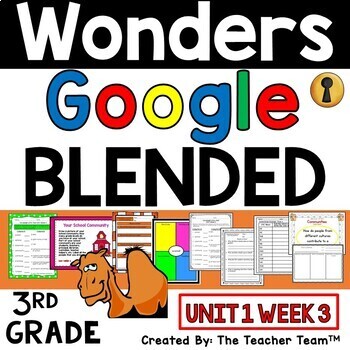 Preview of Wonders 3rd Grade Unit 1 Week 3, 2017 | Printable and Google Slides Bundle