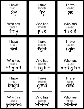 Preview of Wonders 3rd Grade Unit 2 Spelling "I Have, Who Has" Cards (2023 Version)