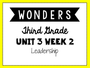 Preview of Wonders 3rd Grade Unit 3 Week 2