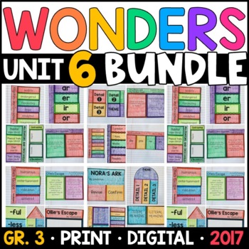 Preview of Wonders 2017 3rd Grade Unit 6 BUNDLE: Interactive Supplements with GOOGLE