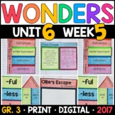 Wonders 3rd Grade, Unit 6 Week 5: Ollie's Escape Supplemen