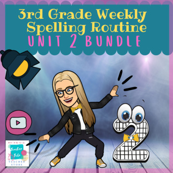 Preview of Wonders 3rd Grade Weekly Spelling Routine-Unit 2