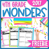 Wonders 4th Grade FREEBIE | Wonders 2017
