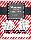 Wonders 4th Grade Focus Wall - Unit 1