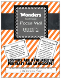 Wonders 4th Grade Focus Wall - Unit 2