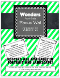Wonders 4th Grade Focus Wall - Unit 3
