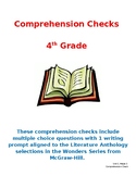 Wonders 4th Grade Literature Anthology Comprehension Check