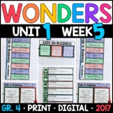 Wonders 4th Grade, Unit 1 Week 5: Kids in Business Supplem