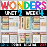 Wonders 4th Grade, Unit 2 Week 4: Spiders Supplements with