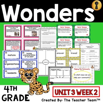 Preview of Wonders 4th Grade Unit 3 Week 2 Supplement, 2017 | Printable