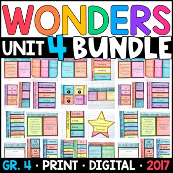 Preview of Wonders 2017 4th Grade Unit 4 BUNDLE: Interactive Supplements with GOOGLE