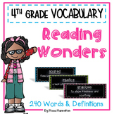 Wonders 4th Grade Vocabulary Cards