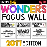 Wonders 5th Grade Focus Wall Bulletin Board: 2017 Edition
