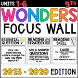 Wonders 5th Grade Focus Wall Bulletin Board: 2023 AND 2020
