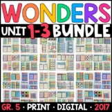 Wonders 2017 5th Grade HALF-YEAR BUNDLE: Units 1-3 Supplem