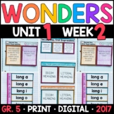 Wonders 5th Grade Unit 1 Week 2: Second Day First Impressi