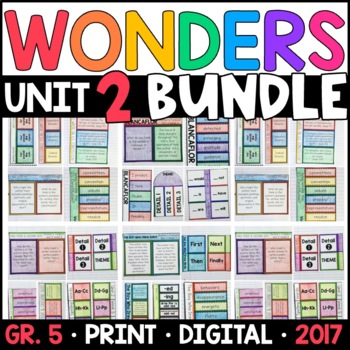 Preview of Wonders 2017 5th Grade Unit 2 BUNDLE: Interactive Supplements with GOOGLE