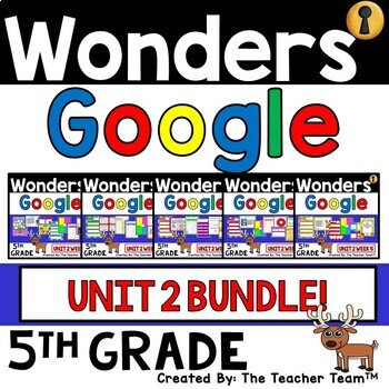 Preview of Wonders 5th Grade Unit 2 Supplement, 2017 | Google Slides Bundle