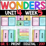 Wonders 5th Grade, Unit 4 Week 5: Words Free as Confetti w