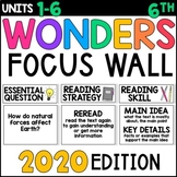 Wonders 6th Grade Focus Wall Bulletin Board: 2020 Edition