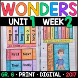 Wonders 6th Grade, Unit 1 Week 2: Mostly True Adventures H