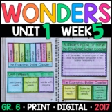 Wonders 6th Grade Unit 1 Week 5: The Economic Roller Coast