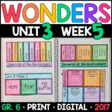 Wonders 6th Grade Unit 3 Week 5: Stewards of the Environme