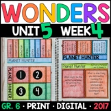 Wonders 6th Grade, Unit 5 Week 4: Planet Hunter Supplement