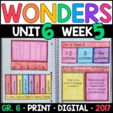Wonders 6th Grade Unit 6 Week 5: To You and Ode to Pablo's