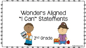 Preview of Wonders Aligned Literacy I Can Statements