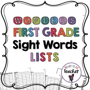 Preview of Wonders First Grade Sight Words List