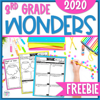 Preview of Wonders Reading Response Sheets FREEBIE (2020)