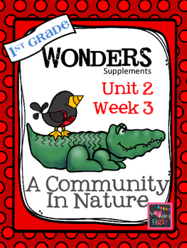Preview of 1st Grade Wonders - Unit 2 Week 3 - A Community In Nature