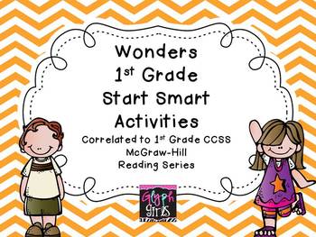 Preview of Wonders First Grade Start Smart Reading Activities - Weeks 1-3