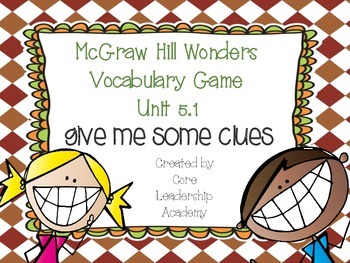 Preview of Wonders Give me a Clue Game 5.1