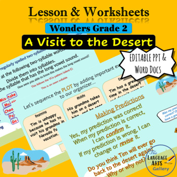 Preview of Wonders Grade 2 Unit 2 A Visit to the Desert (Editable)