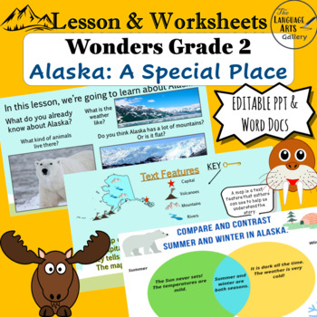 Preview of Wonders Grade 2 Unit 4 Alaska A Special Place (Editable) Companion Resource